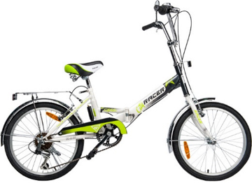 Велосипед RACER 20-6-31 складной, серо-зеленый (Россия) 